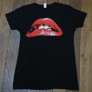 THE ROCKY HORROR PICTURE SHOW Tシャツ L ブラック 両面プリント ロゴ リップ ロッキーホラーショー 映画 ムービー