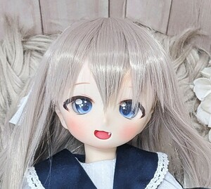 【りるる】DDH-01　SW肌　カスタムヘッド＋レジンアイ2種　開口　※難あり 