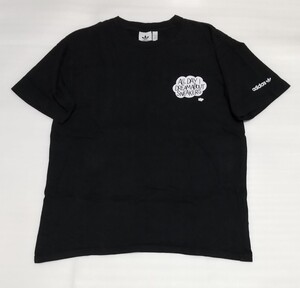 ☆adidas.com サイズL(ジャパン2XO)半袖Tシャツ ALL DAY I DREAM ABOUT SNEAKERSスポーツ ウェアCOTTONティー黒フアッションTEE アディダス