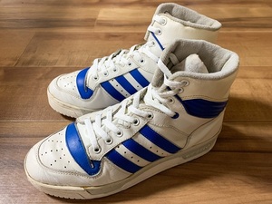 良品、ビンテージ、レア! ADIDAS アディダス RIVALRY HI リバルリー ハイ 1980年代台湾製 25.5cm US7.5 オリジナルフランスEWINGユーイング