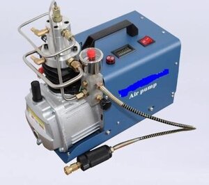 電動空気圧縮機 高圧空気ポンプ 110V 1.8KW 300Bar 30Mpa 50L/min 水冷式設計 自動停止 デジタル温度表示 持ちやすい 低ノイズ エアコン修