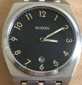 308-0064 NIXON ニクソン メンズ腕時計　金属ベルト　クオーツ　THE MONOPOLY 電池切れ　動作未確認