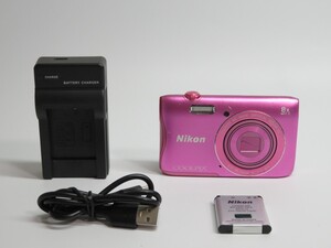 ニコン Nikon COOLPIX S3700 ピンク｜コンパクトデジタルカメラ