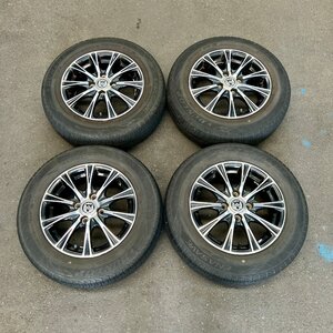 タイヤ付き社外ホイール4本セット　weds RiZLEY BL(ウェッズ ライツレー)　14×5 1/2J　+45　100　4穴　175/70R14　2018年製　2・3ミリ