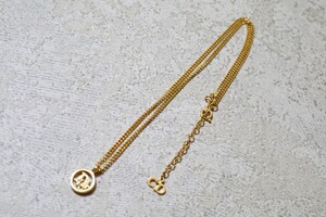 615 Christian Dior/クリスチャンディオール ネックレス ペンダント 海外 ブランド ヴィンテージ アクセサリー Dior ゴールドカラー 装飾品