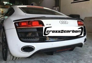 ●アウディ08~16年 42B R8用3ピース ダックテールカーボンスポイラー/リアスポイラー/トランクスポイラー/AUDI/LMS/PLUS/プラス