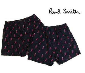 L水12737新品▼ ポールスミス トランクス 2枚セット 【 L 】 マルチストライプ パンツ 下着 アンダーウエア Paul Smith 紺系