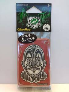 新品　未使用　TurtleWax/MisterCartoon エアフレッシュナー ClownTown チェリー＆バニラ 3枚セット ミスターカートゥーン