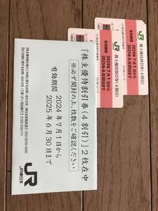 送料無料:JR東日本の株主優待割引券 2枚