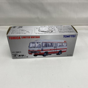 【中古】②1/64 TOMYTEC LV-184b トヨタ コースター ハイルーフ デラックス車(白/赤)　開封品　[249008228925]