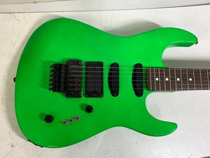 ブリッジ改造品 B.C.Rich USA ST-3 エレキギター ギグバッグ SSH 蛍光グリーン 緑 B.C.リッチ Floyd Rose Licensed ※引取り可 □