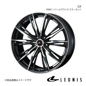 LEONIS/GX ギャランフォルティス スポーツバック CX4A アルミホイール1本【17×7.0J 5-114.3 INSET47 PBMC】0039364