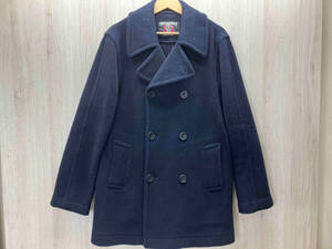 INVERTERE/インバーティア　Pコート REEFER COAT/リーファーコート　ヘリンボーン　肉厚　ウール 高品質 ジョシュアエリス　英国製　34