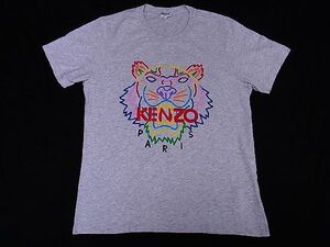 ■極美品■ KENZO ケンゾー コットン100％ 半袖 Tシャツ トップス 表記サイズ L 洋服 メンズ レディース グレー系 BG1622