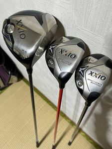 支給品！ぶっ飛び！XXIO7代目1W、6代目3W＆5U　ウッド3本セット　X ユーティリティ