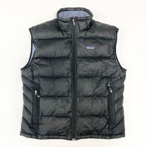 Ck25 patagonia パタゴニア 2005年製 GOOSE DOWN VEST フルジップ ダウンベスト Mサイズ ブラック 84631F5 メンズ アウトドア