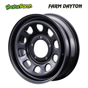 送料無料 モーターファーム FRAM DAYTONA (BK) 5.5J-16 +20 5H-139.7 (16インチ) 5H139.7 5.5J+20【4本セット 新品】