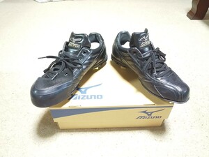 P皮付き mizuno 新品 26.0センチ 野球 ９本歯 スパイクシューズ 26センチ 金属製 スパイク シューズ 26.0cm ミズノ 未使用品 Ｐ革付き 26cm