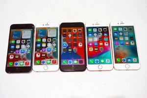 【質Banana】ジャンク品!!Apple/アップル iPhone まとめ売り 5台セット（6，6ｓ、6ｓ、7、7） スマホ 携帯電話 部品どりに♪
