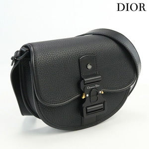 本日さらに+6倍 中古 クリスチャンディオール 斜め掛け ショルダーバッグ レディース ブランド Christian Dior 1ADPO033LAC H00N ブラック