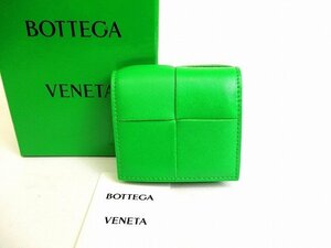 【未使用保管品】 ボッテガヴェネタ BOTTEGA VENETA カーフスキン 小銭入れ カセット 折り畳みコインパース メンズ レディース