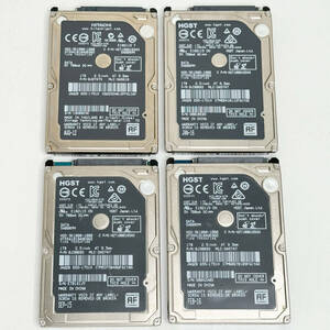 1円スタート★内蔵HDD 2.5インチ 4基セット Apple HITACHI HGST 1.0TB 2.5inch SATA HTS541010A9E662 ジャンク