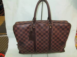 ★中古現状品★ルイヴィトン LOUIS VUITTON ダミエ N41124 ポルトドキュマン ヴォワヤージュ ビジネスバッグ 書類カバン