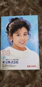 チラシ◆「1988東宝カレンダー発売案内」/沢口靖子/古手川祐子//酒井法子/富田靖子/小高恵美//斉藤由貴　【管理番号Ycp本60-1-312】