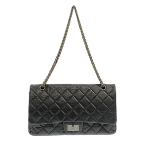 シャネル CHANEL ショルダーバッグ A37590 デカマトラッセ/2.55 ヴィンテージカーフスキン 黒 14番台 バッグ