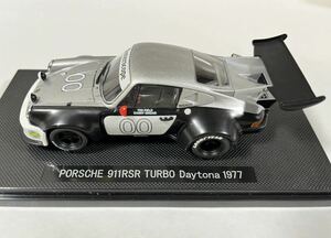 PORSCHE 911(930)RSR TURBO Daytona No.00 1977Year Silver/Black 1/43 Scale EBBRO製