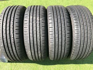 バリ溝　極上　ブリヂストン　エコピア　NH100 215/55R17 8.0mm 4本セット 室内保管　カムリ　クラウン　エスティマ