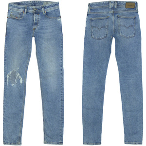 DIESEL SLEENKER W28 スリムスキニーデニムパンツ クラッシュダメージ加工 SLIM-SKINNY 069AI STRETCH ディーゼル