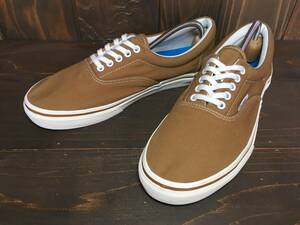 ★VANS バンズ 国内企画 ERA エラ ブラウン×白 27.0cm Used 検 スニーカー スリッポンオールドスクール SK8 ハーフキャブ