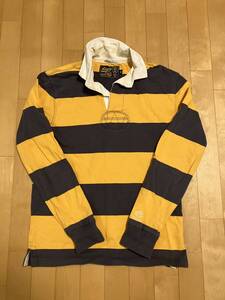 RALPH LAUREN RUGBY ポロ ラルフ ローレン ラグビーシャツ サイズM ラグビー原宿キャットストリートで購入　黄色 x 青