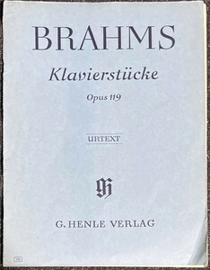 ブラームス 4つのピアノ小品 Op.119 (ピアノソロ)輸入楽譜 Brahms Klavierstucke Op.119 洋書/原典版/Urtext