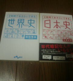 Ｕ〓文庫２冊　２時間でおさらいできる世界史　祝田秀全・２時間でおさらいできる日本史　石黒拡親