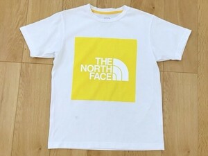 THE NORTHFACE＊プリントドライTシャツ＊白イエロー＊S