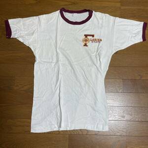 【中古】CHAMPION（チャンピオン） 60年代 カレッジ Tシャツ ホワイト ヴィンテージ