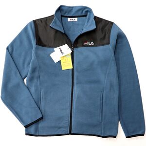 ★フィラ FILA 新品 メンズ 高品質 快適 保温 暖かい 厚手 UVCUT 両面 フリース ジャケット XLサイズ[442341-DBL-LL] 一 二 参★QWER