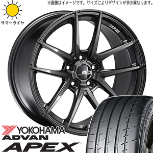 245/45R20 サマータイヤホイールセット 40アルファード etc (YOKOHAMA ADVAN APEX V601 & SSR REINER 5穴 120)