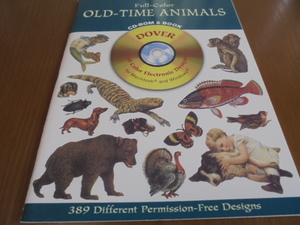 ビクトリア朝時代の動物デザイン389　CD-ROM未開封　Old-Time Animals　犬　猫　家畜、競走馬　アザラシ　ビクトリア朝の衣装動物