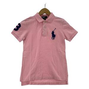 ゆうパケットOK POLO RALPH LAUREN ポロ・ラルフローレン ポロシャツ size130/ピンク