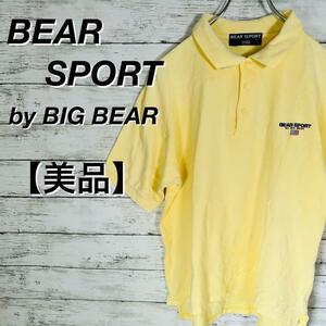 BEAR SPORT by BIG BEAR 半袖ポロシャツ イエロー ゴルフ【L】