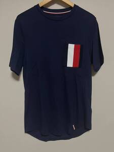 TOMMY　HILFIGER　トミーフィルフィガー　半袖　Tシャツ　ポケT　ネイビー　サイズS