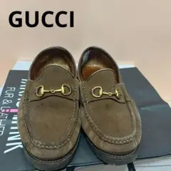 グッチ　GUCCI 靴 ビットローファー　スウェード