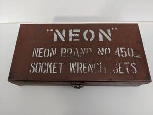 ビンテージ　インチ工具　NEON BRAND No450 SOCKET WRENCH SETS ジャンク品