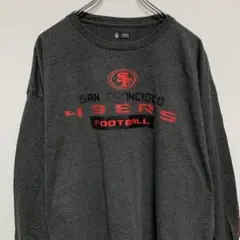 NFL フットボール　SF 長袖カットソー　グレー　古着　2XL