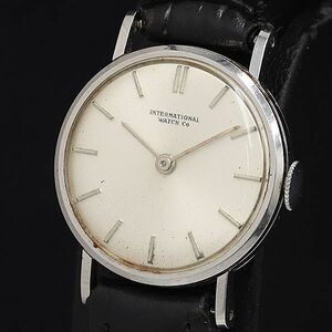 1円 稼動 IWC 手巻き シルバー文字盤 アンティーク レディース腕時計 OGH 2000000 5NBG2