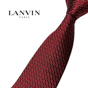 LANVIN ネクタイ やや細身 小紋柄 ランバン USED 中古 m474