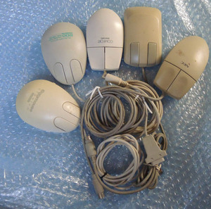PC-9801シリーズ用 マウス（５個セット）ジャンク品